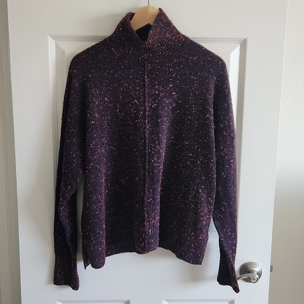 French Connection Farah knit longsleeve sweater aubergine small